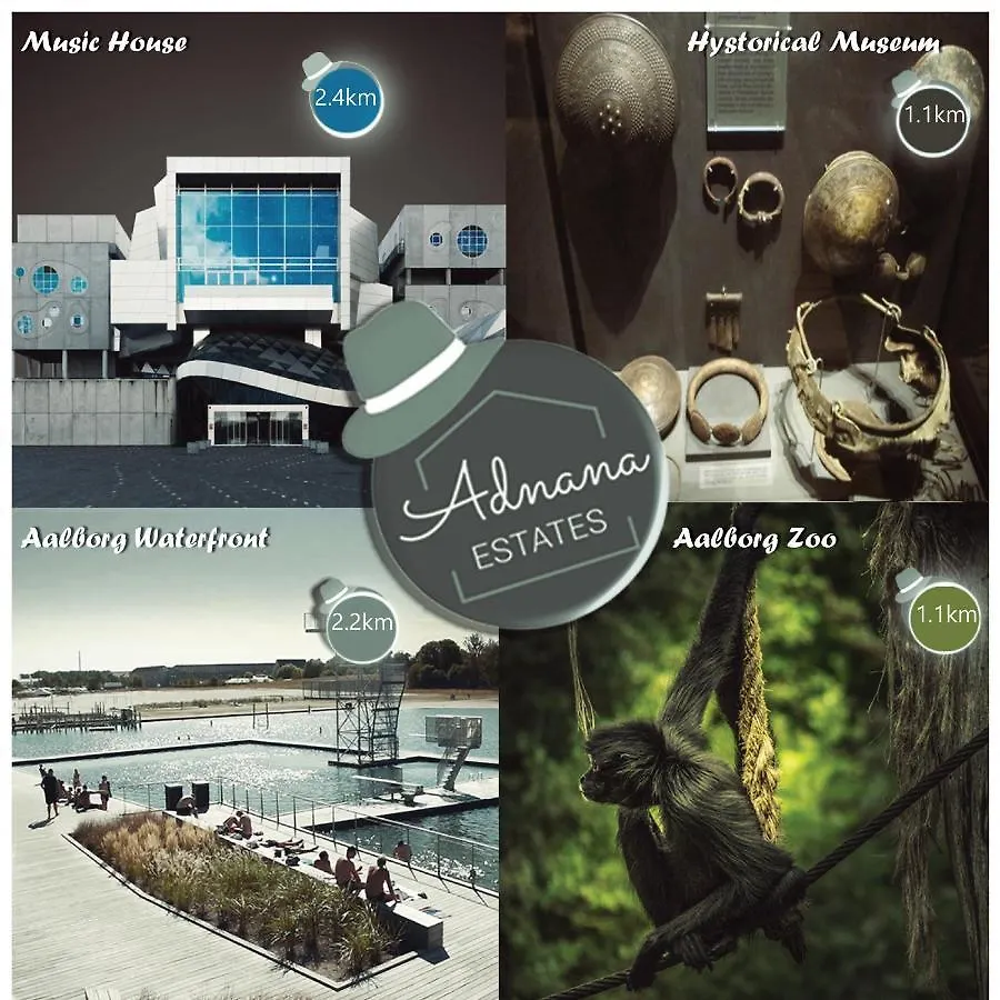 Adnana - Modern Living - Cozy Room - Aalborg Center 0*,